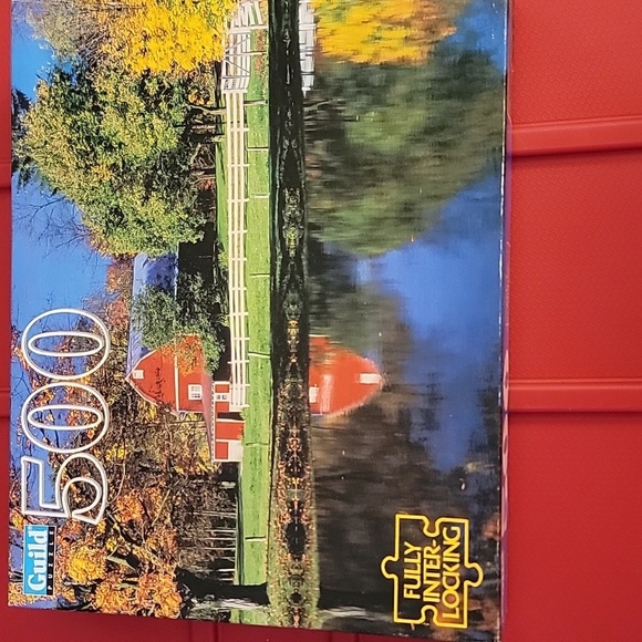 (J7) Red Barn 500 jigsaw puzzle - Picture 1 of 3
